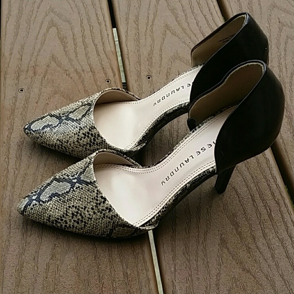 Chinese Laundry Shoes - Chinese Laundry snakeskin heels size 7